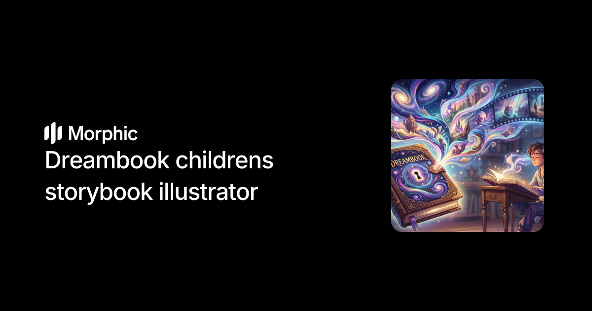 Dreambook childrens storybook illustrator | Morphic Workflows