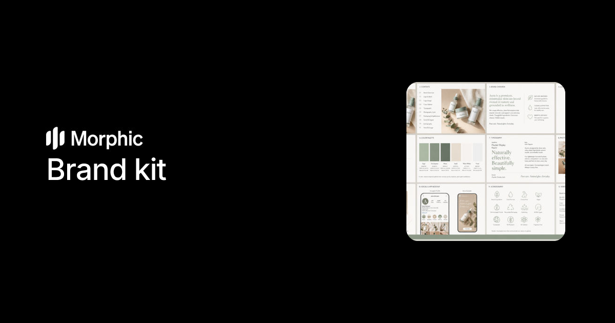 Brand kit | Morphic Workflows