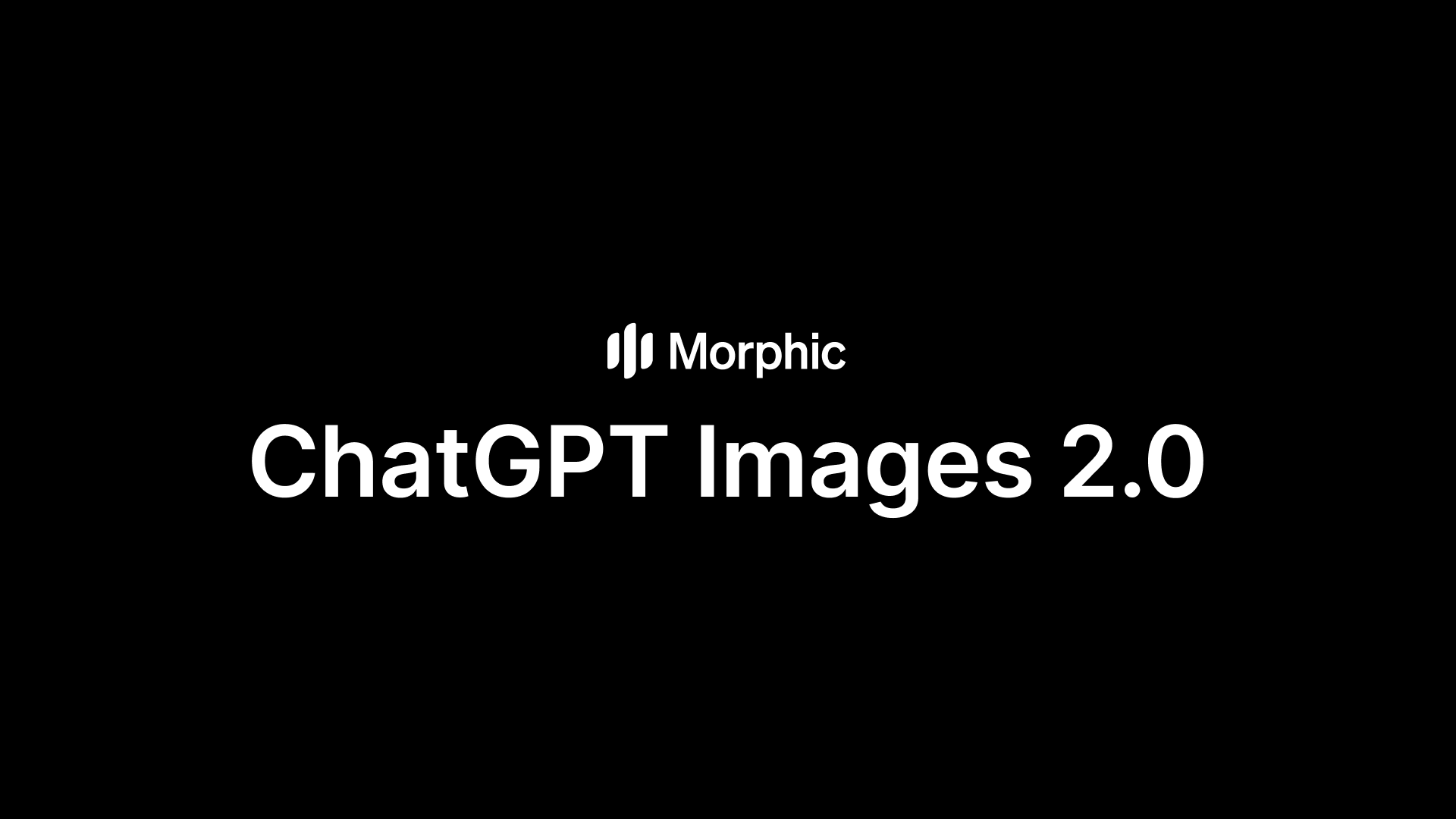 ChatGPT Images 2.0 on Morphic, an all-in-one creative studio