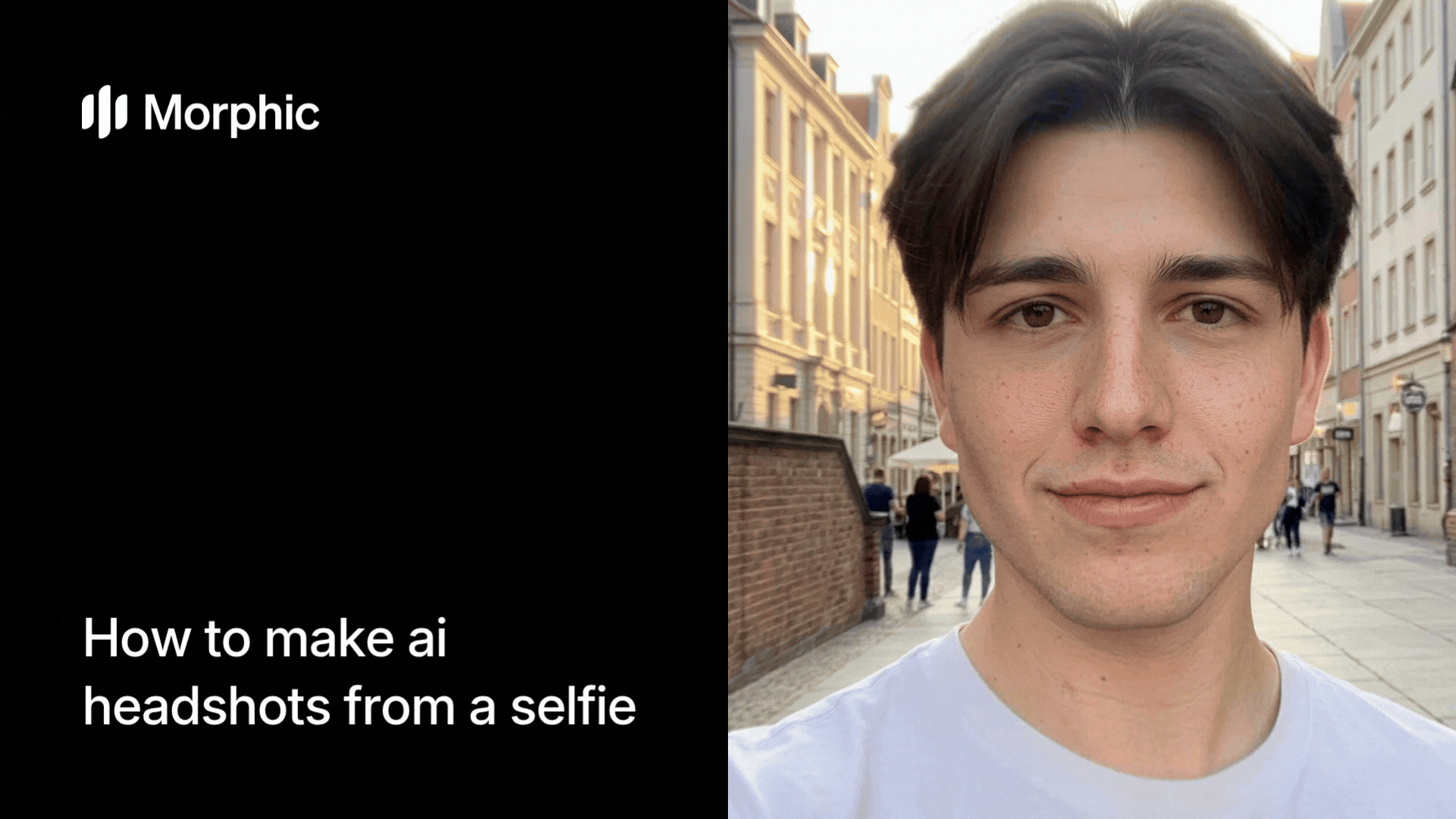 How to make AI headshots from a selfie using Morphic AI workflow