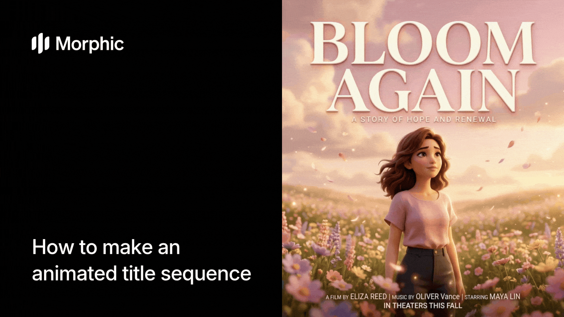 如何使用 Morphic AI 工作流制作动画片头序列