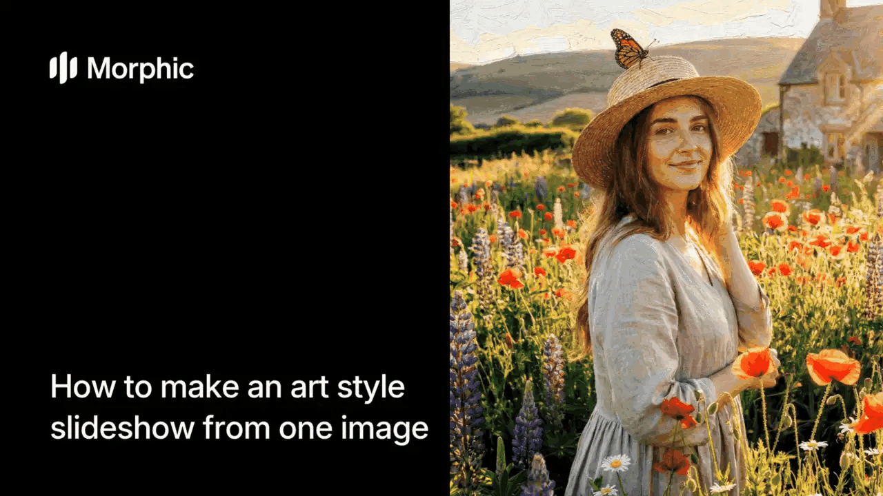 Como criar slideshow de estilos artísticos com IA a partir de uma imagem