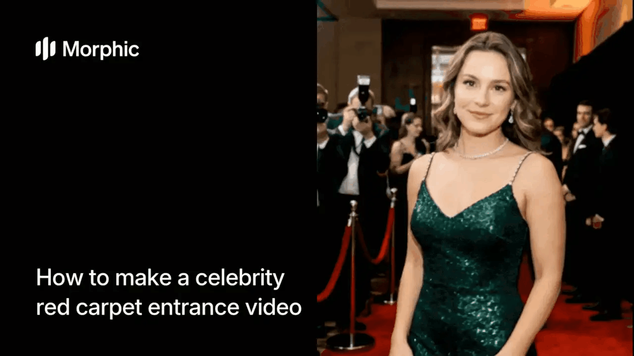 Como criar vídeo de tapete vermelho de celebridade com IA