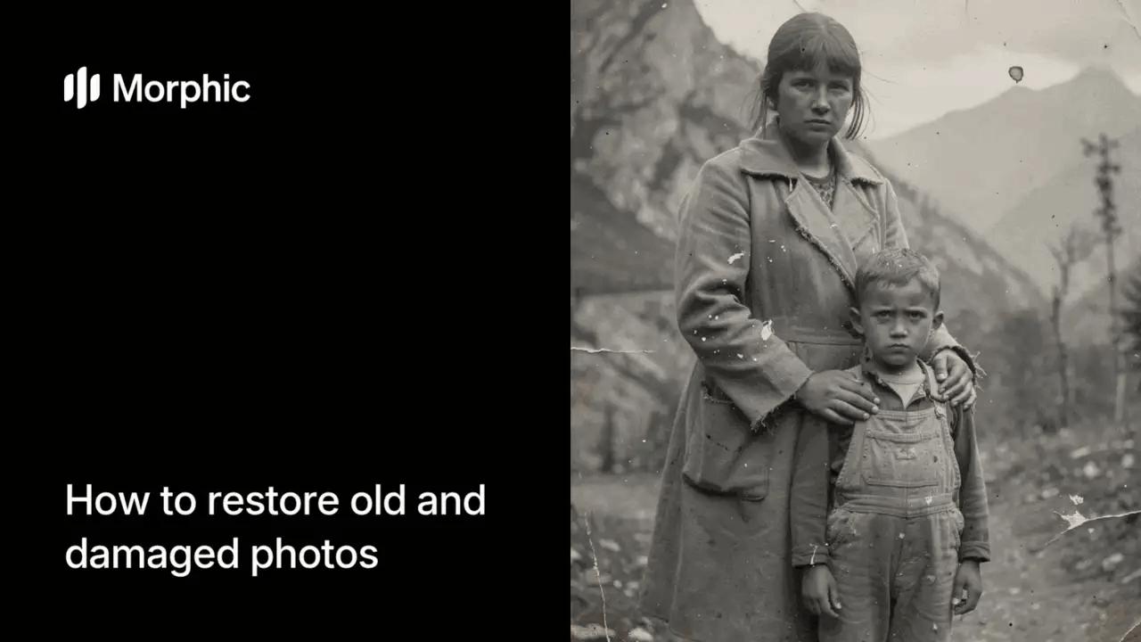 Como restaurar fotos antigas e danificadas com IA