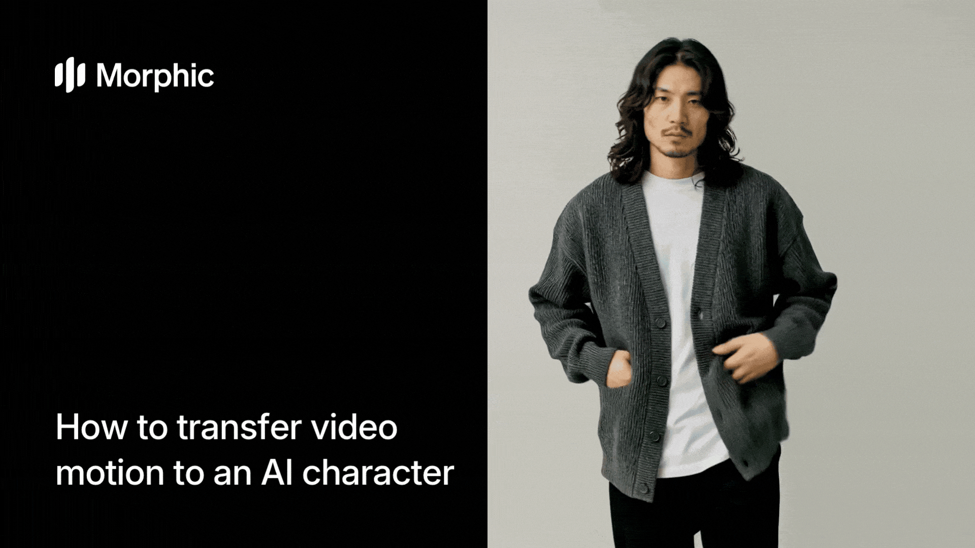 How to transfer video motion to an AI character using Morphic AI workflow