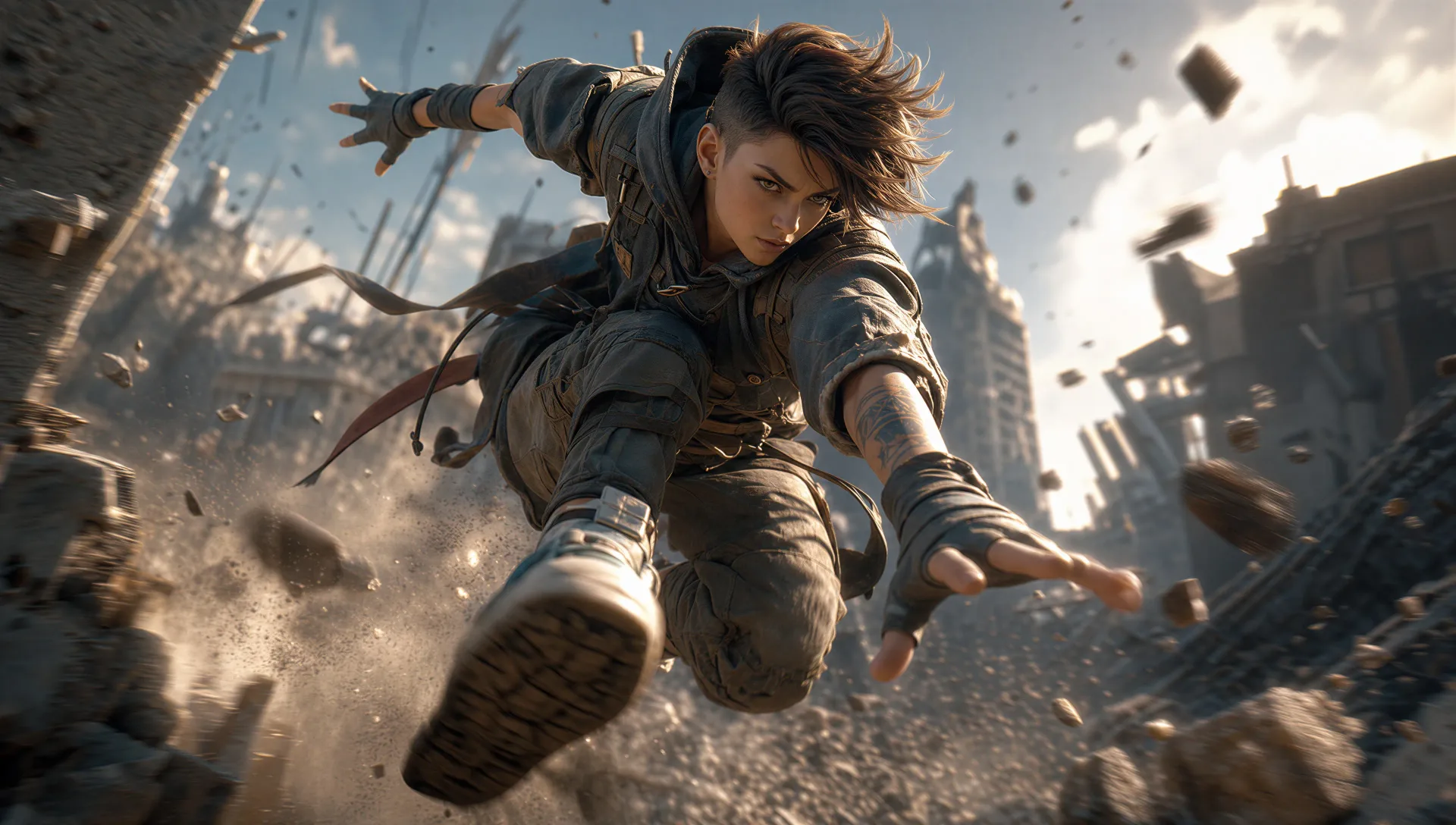 A dynamic action shot