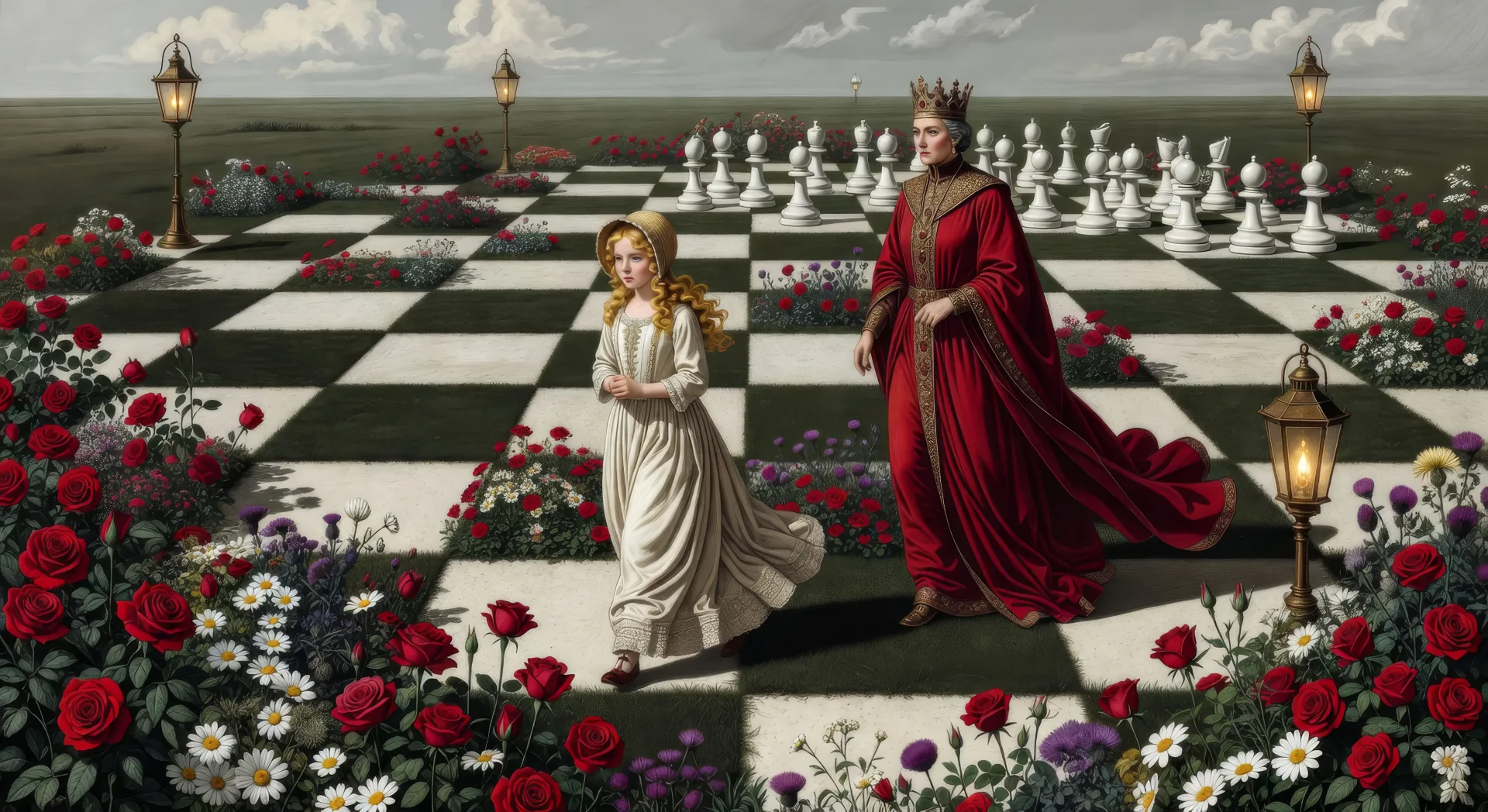 The chess-board garden