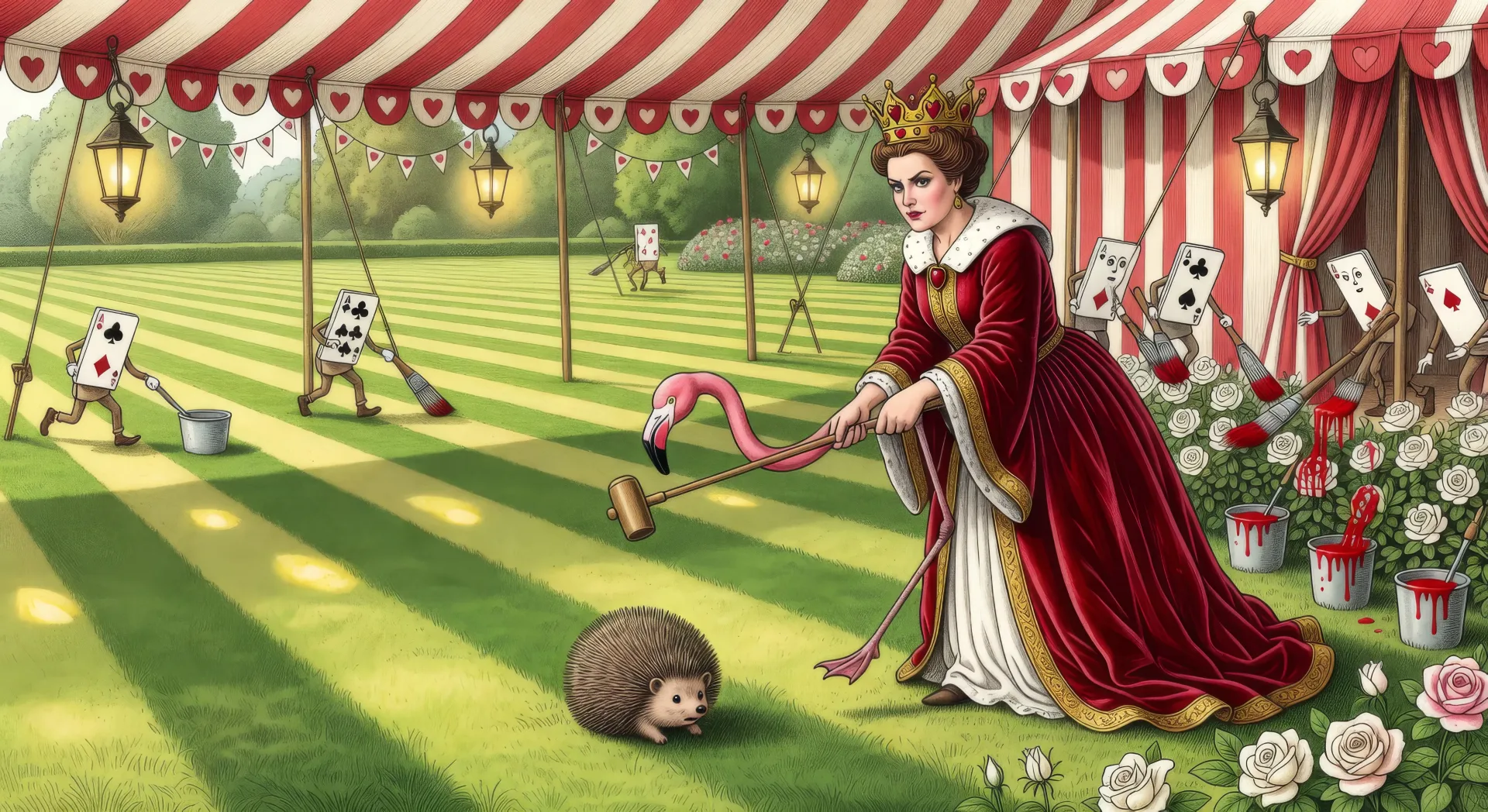The Queen's croquet ground