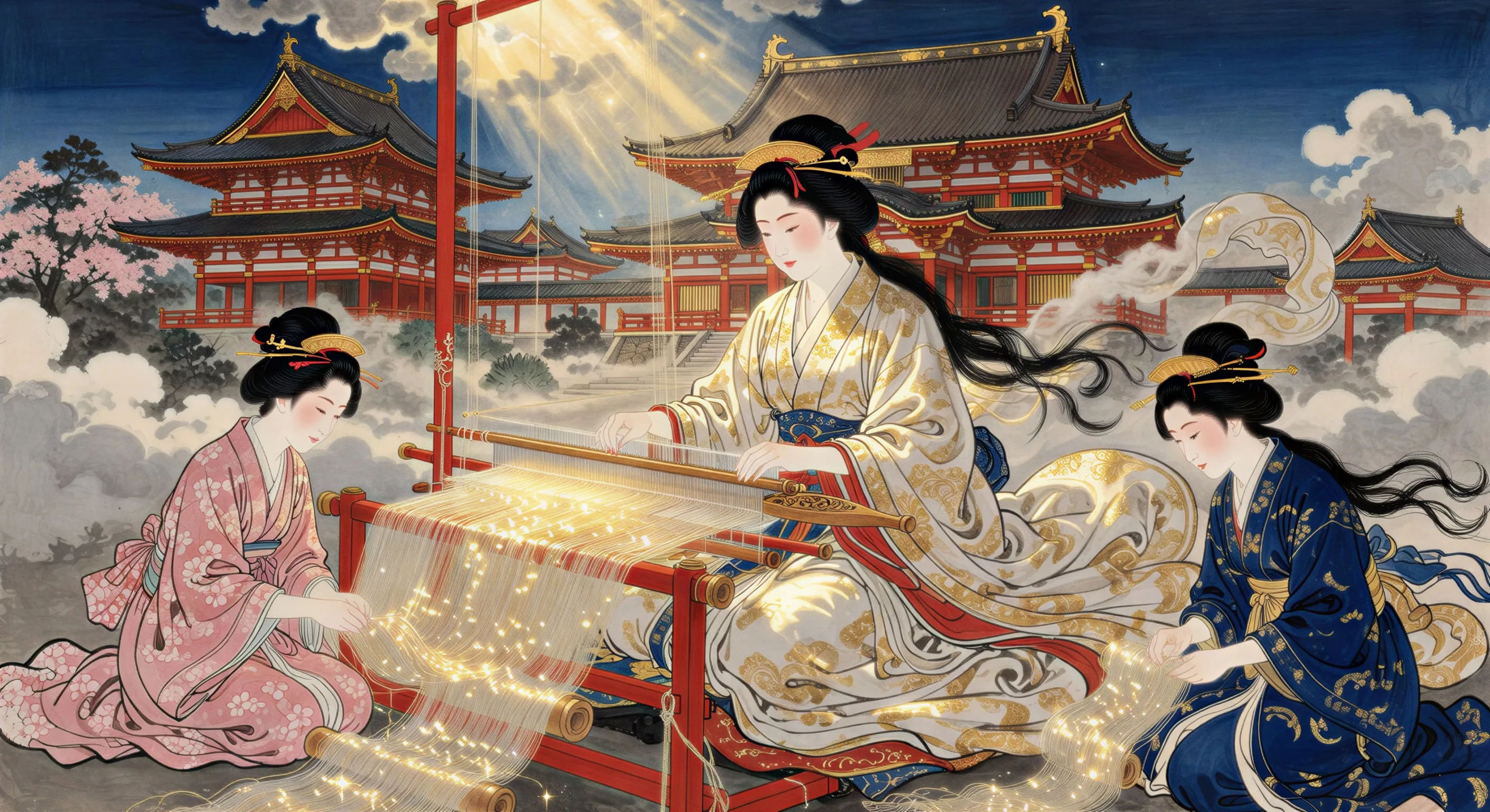 Amaterasu am himmlischen Webstuhl