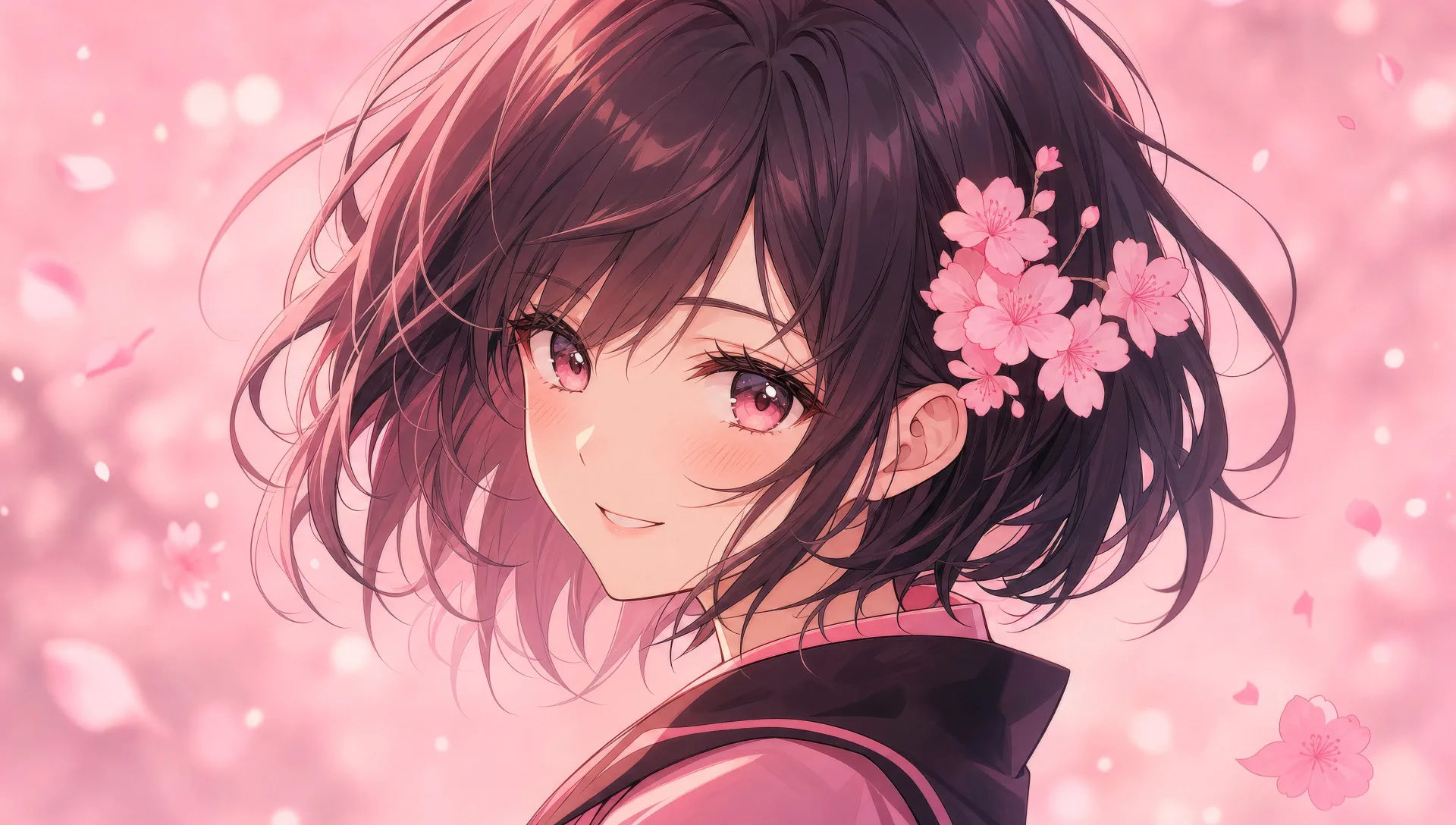 Fundo de pétalas de sakura