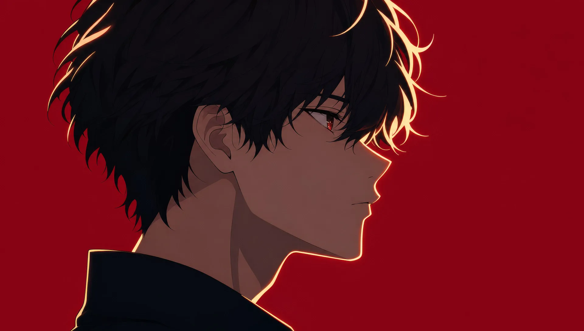 Side-profile silhouette crop