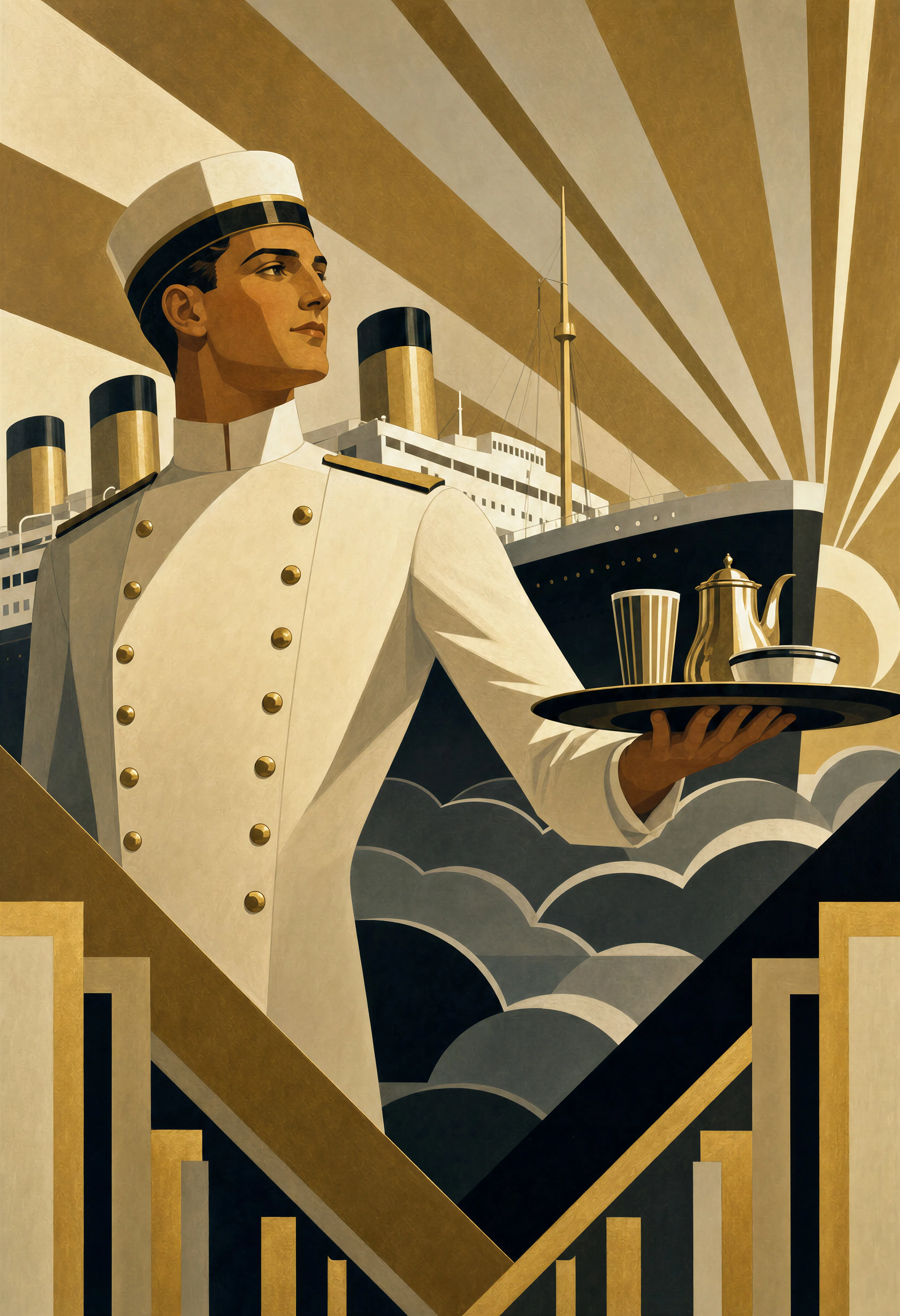 アールデコポスターAIジェネレーター：1920年代の金箔アート | Morphic