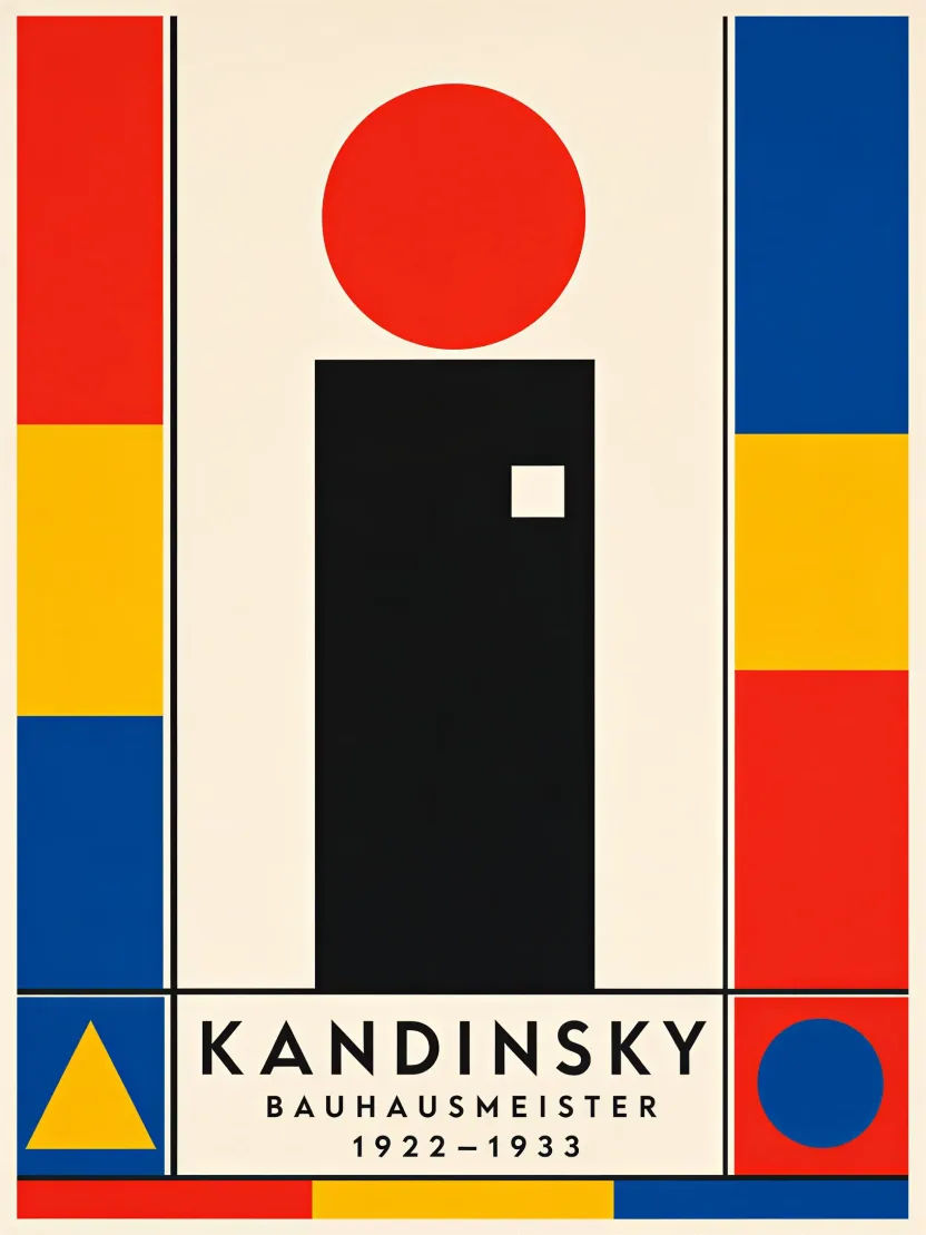 Bauhaus AI Art: Primary Colour Geometry Generator | Morphic