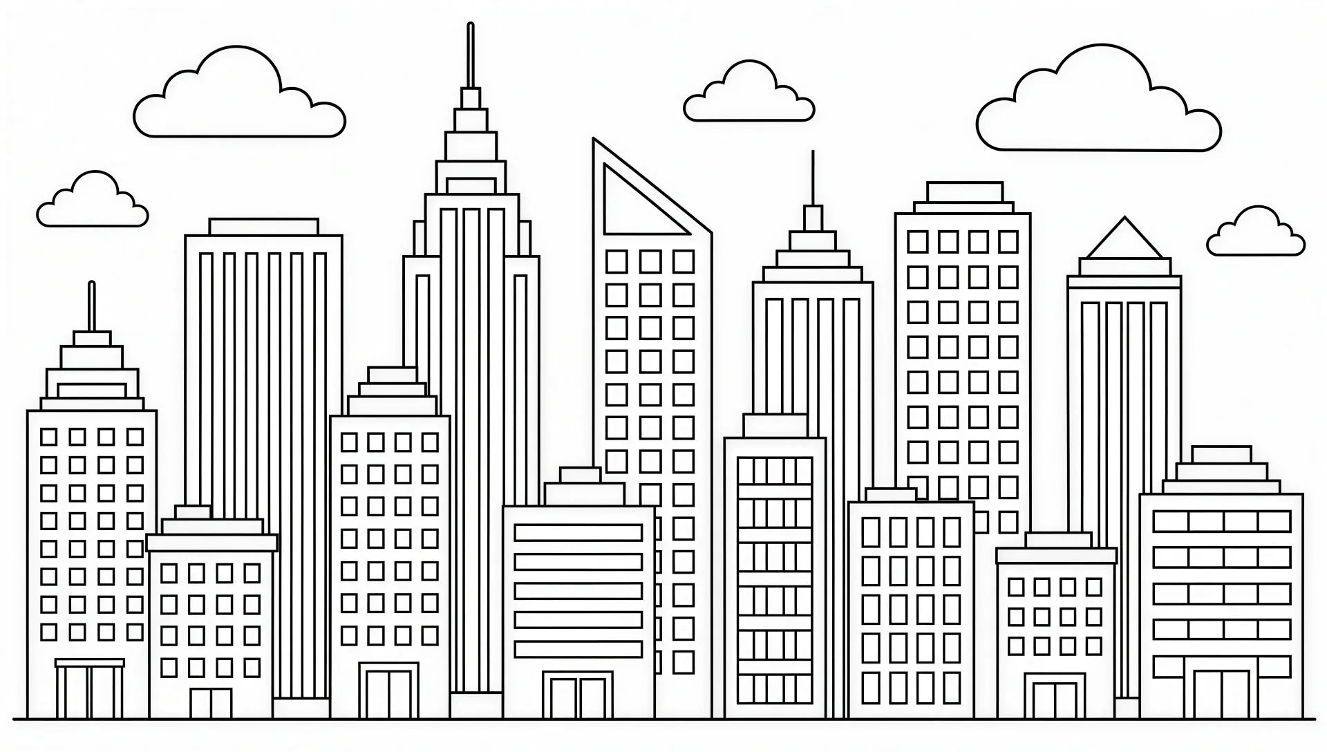 City skyline scene