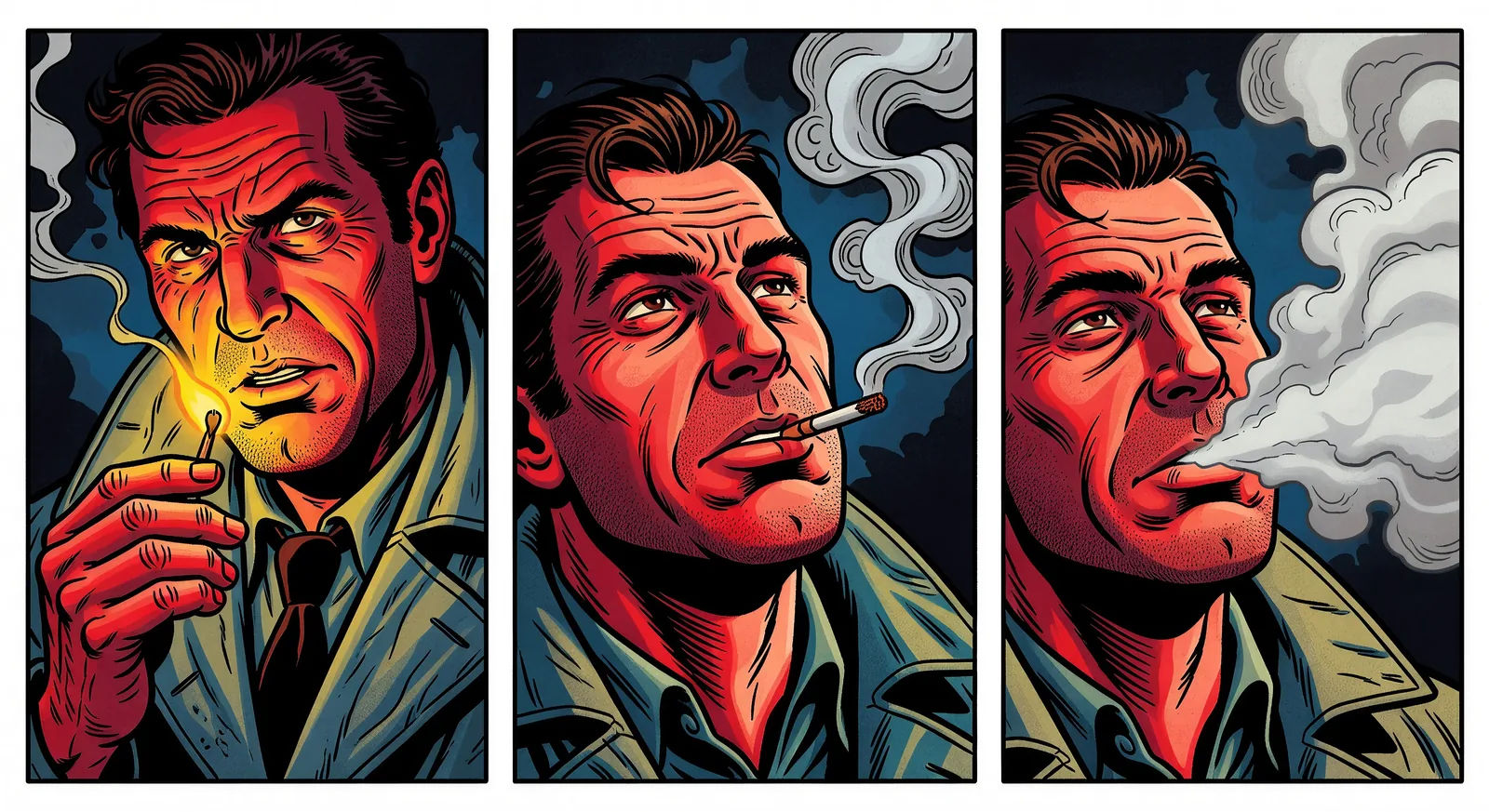 Entschleunigter Dreier-Panel-Moment