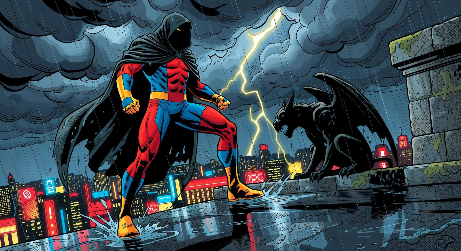 Splash page hero entrance