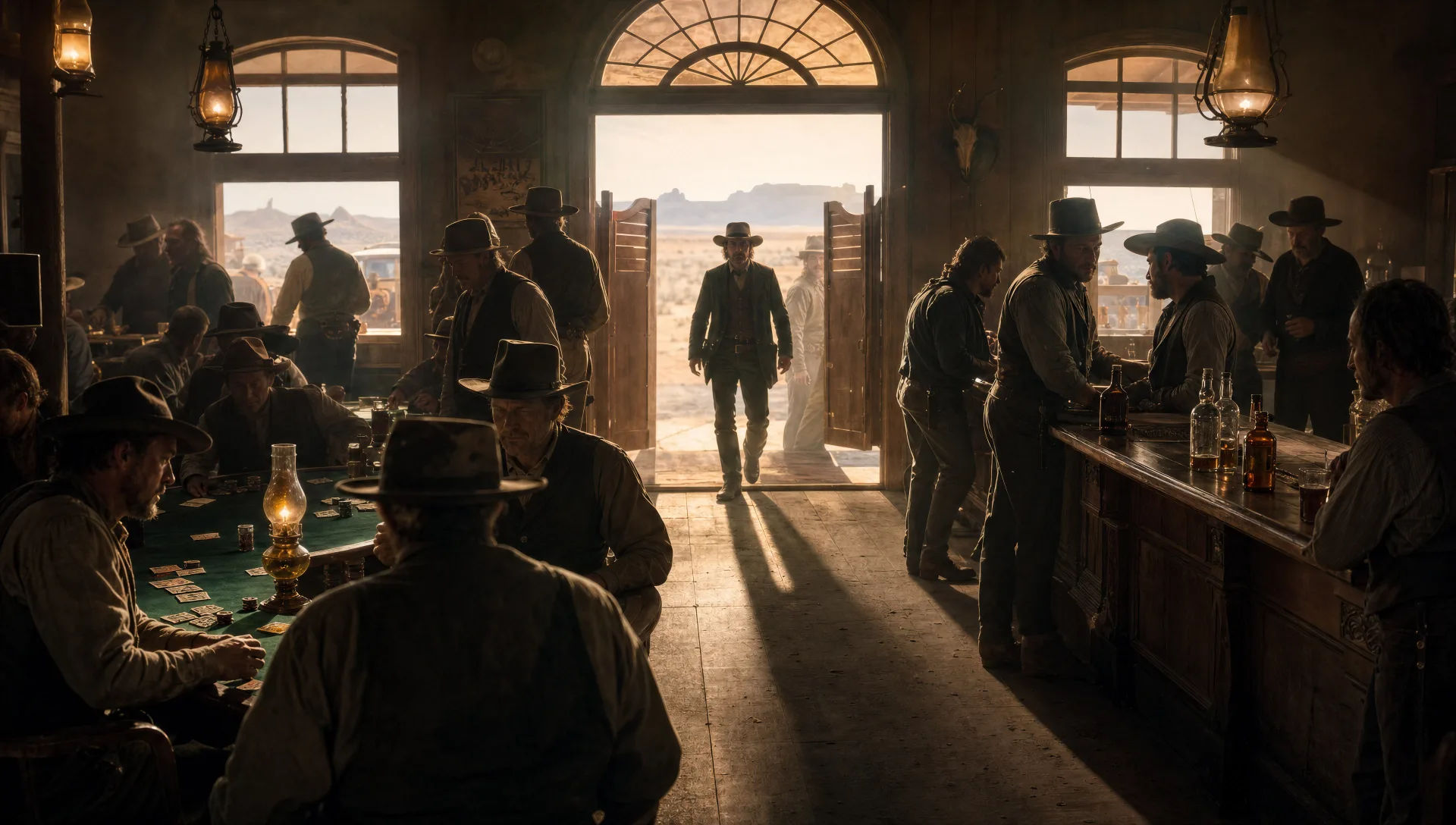 O interior do saloon
