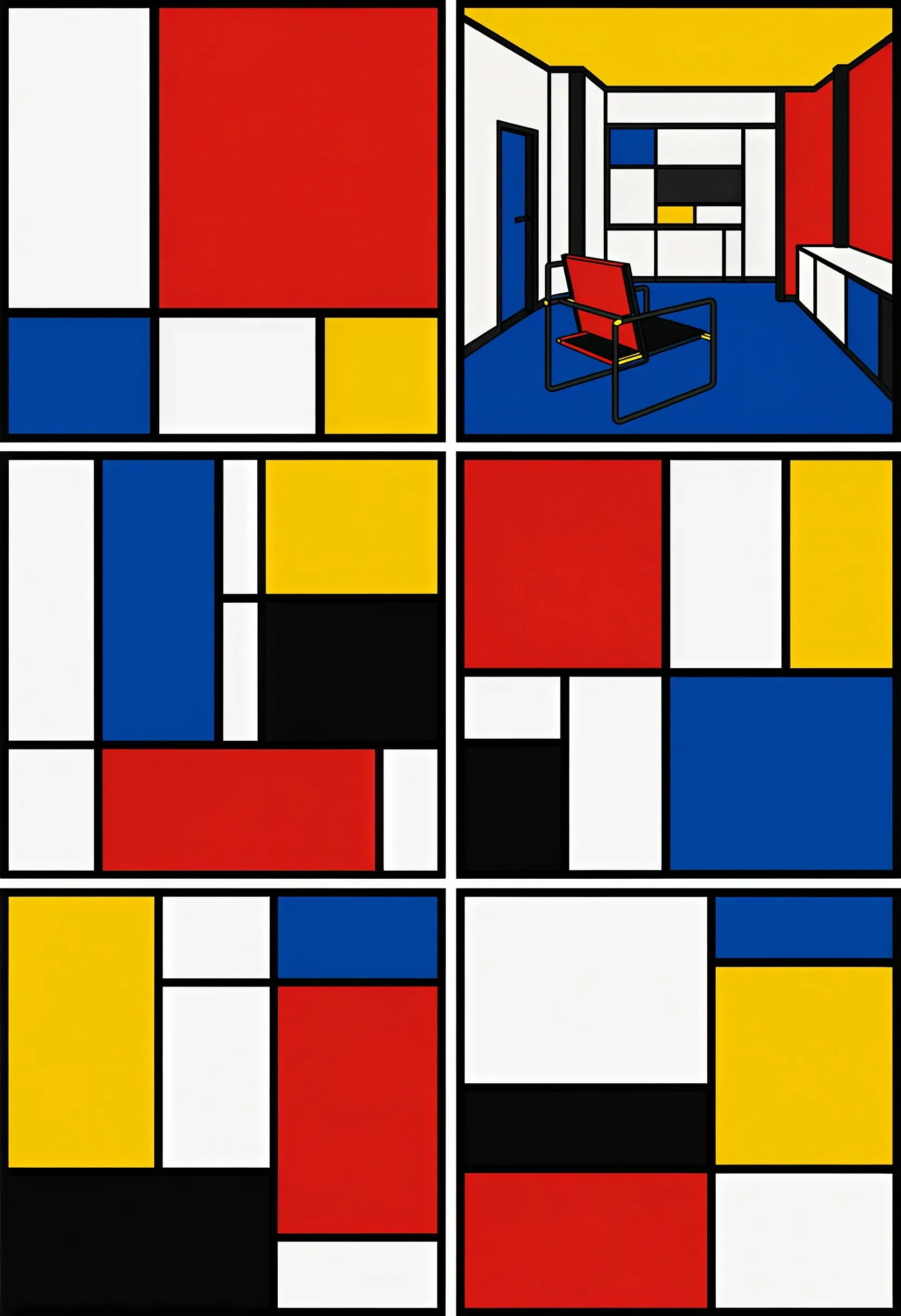 Rietveld house interior