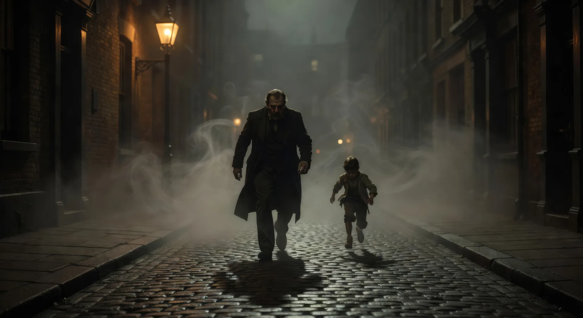 Hyde tramples the child in Soho