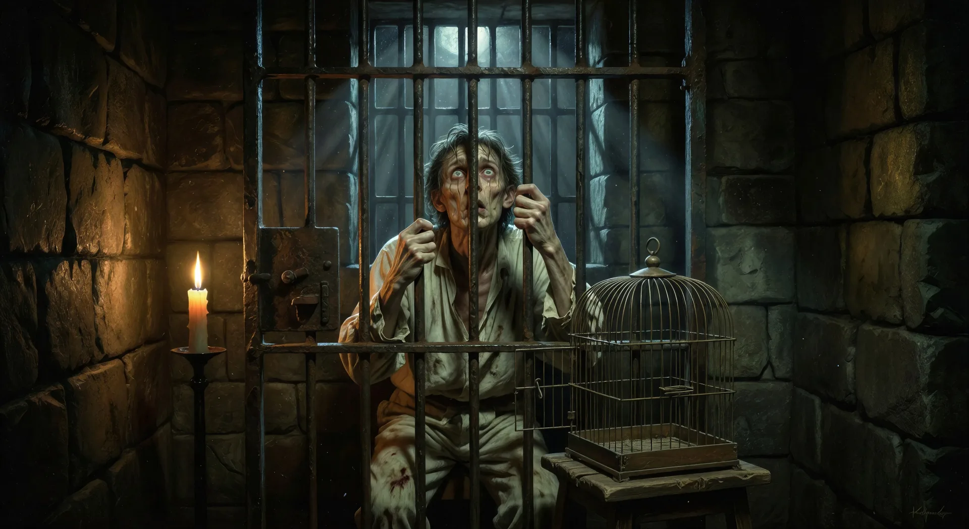 Renfield at the asylum bars