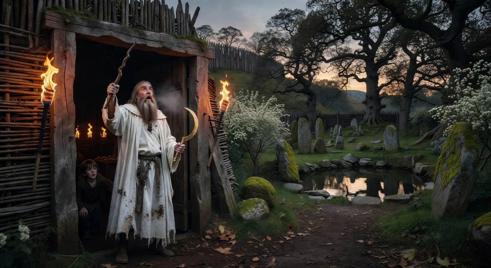 Seer at the doorway of Emain Macha