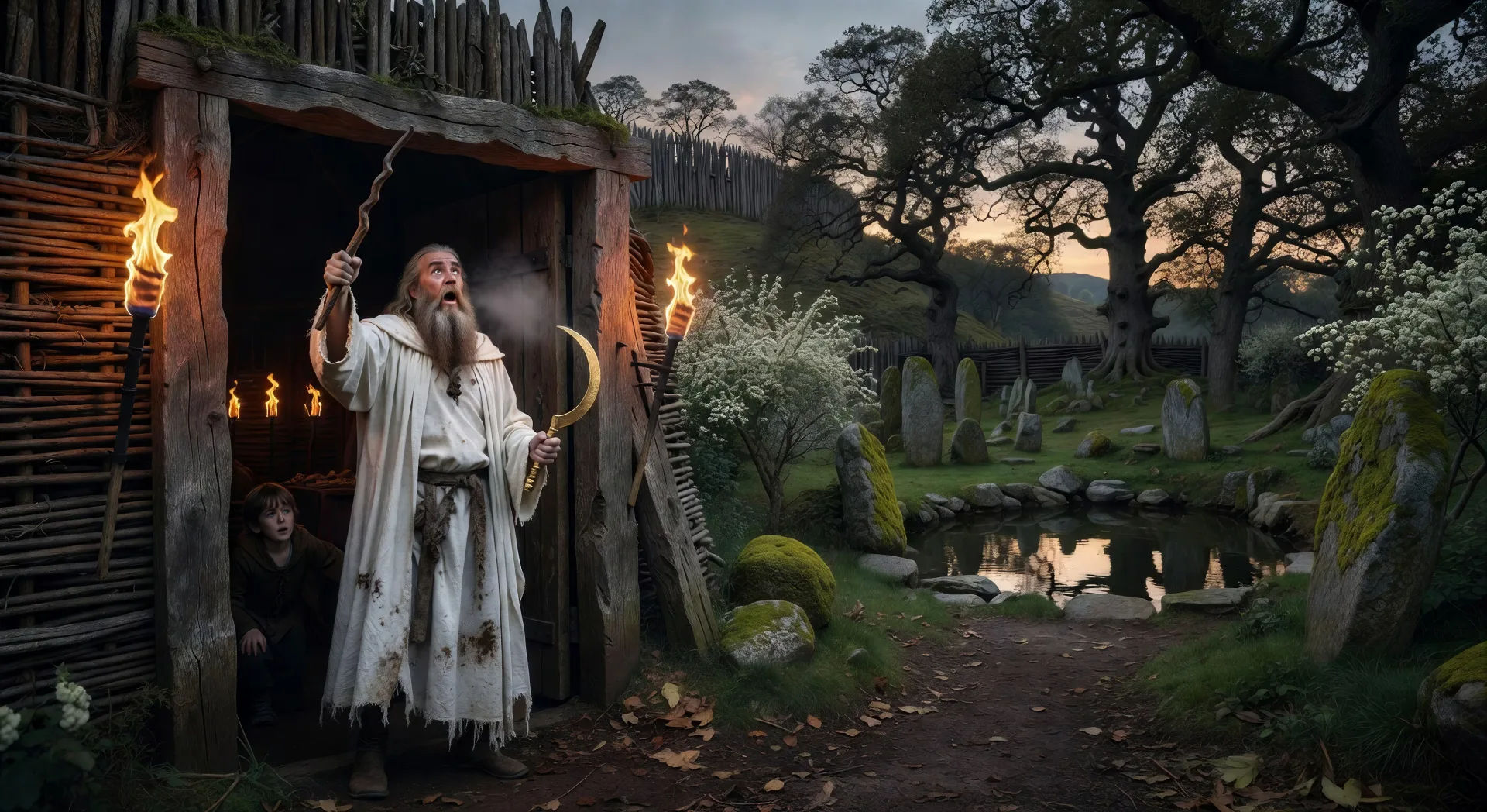 Seer at the doorway of Emain Macha