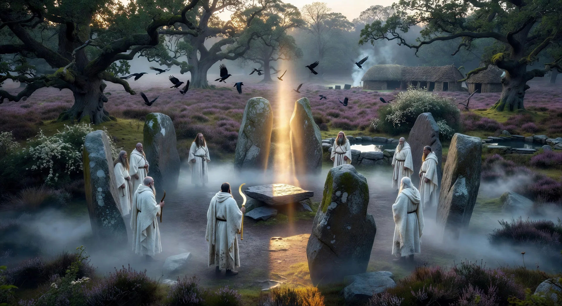 Standing stones at solstice