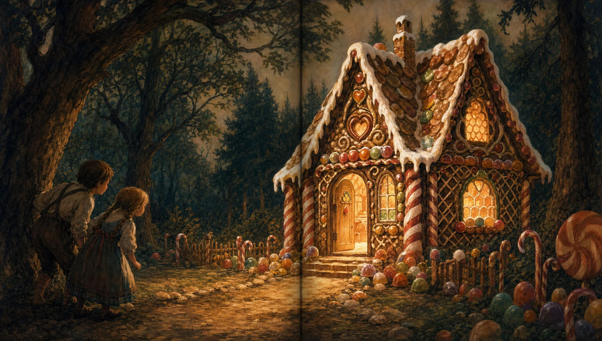 A cottage made of sweets