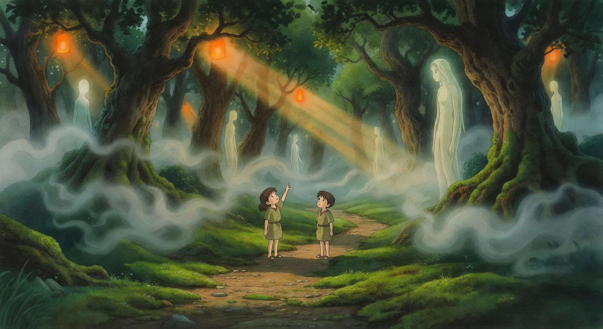 Spirit forest at dusk