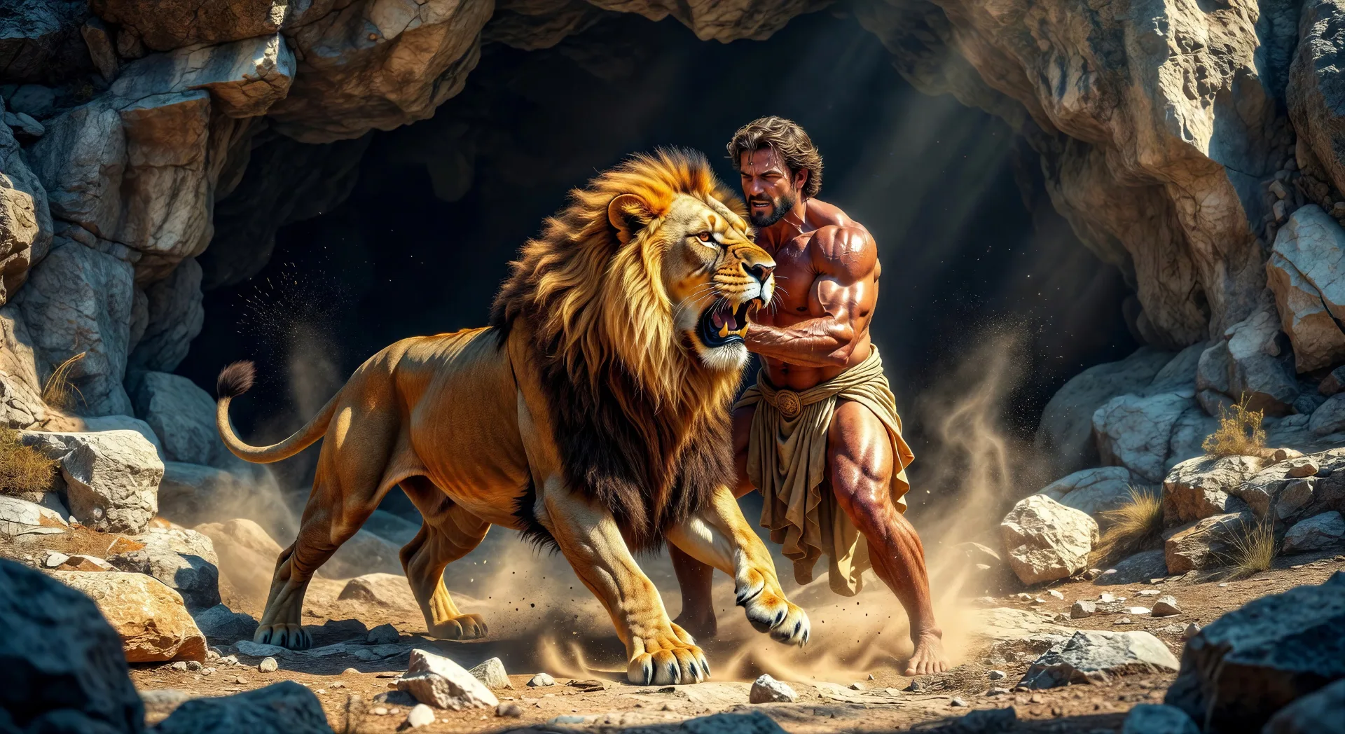 Hercules vs the Nemean Lion