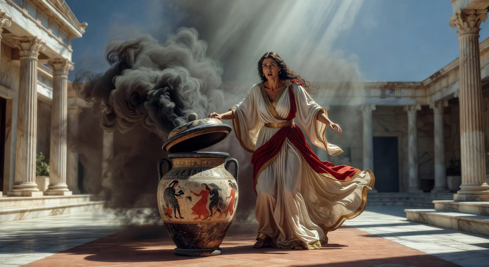 Pandora opens the jar