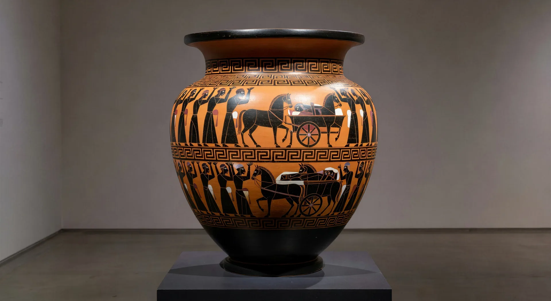 Geometric krater funeral procession