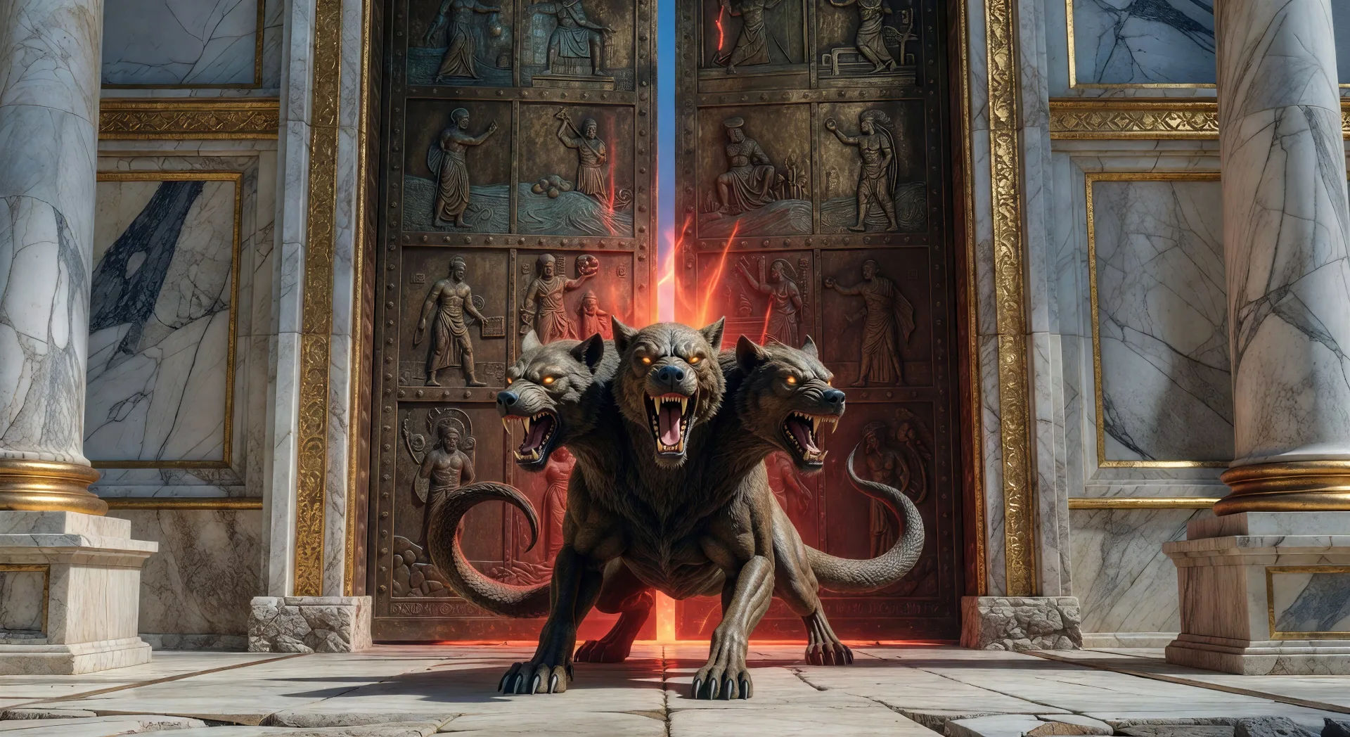 Cerberus guards the gates