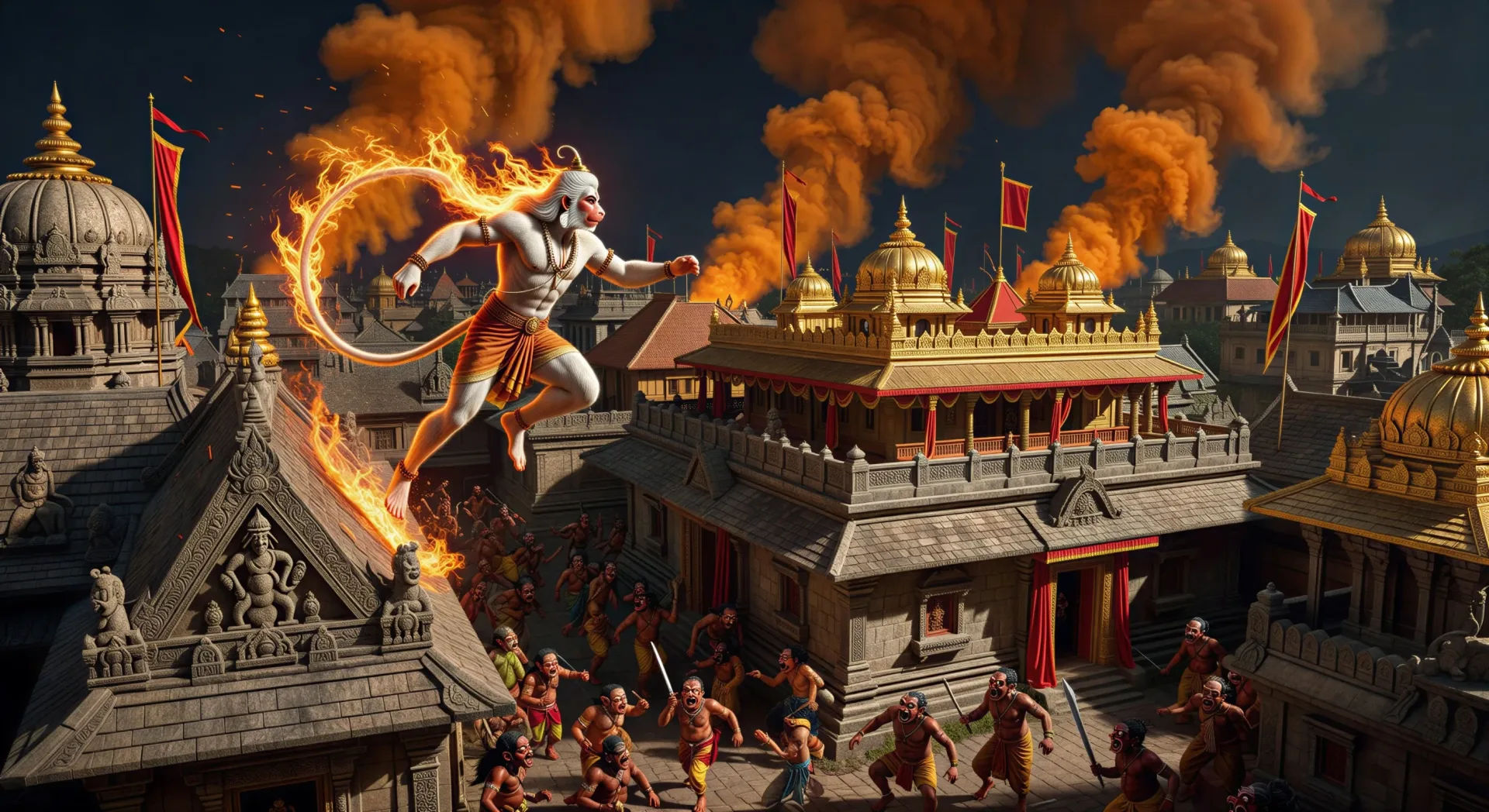 O incêndio de Lanka