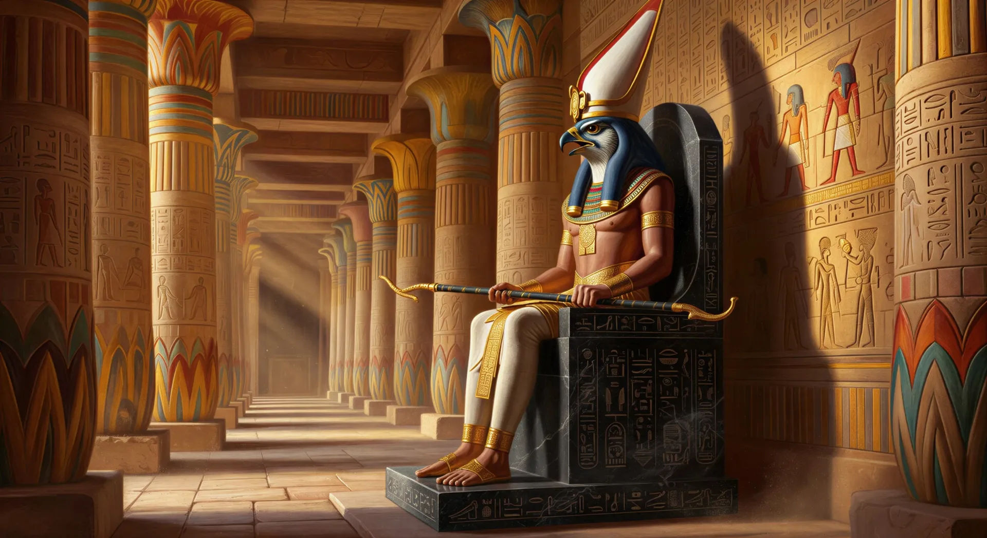 Horus on the throne of Egypt