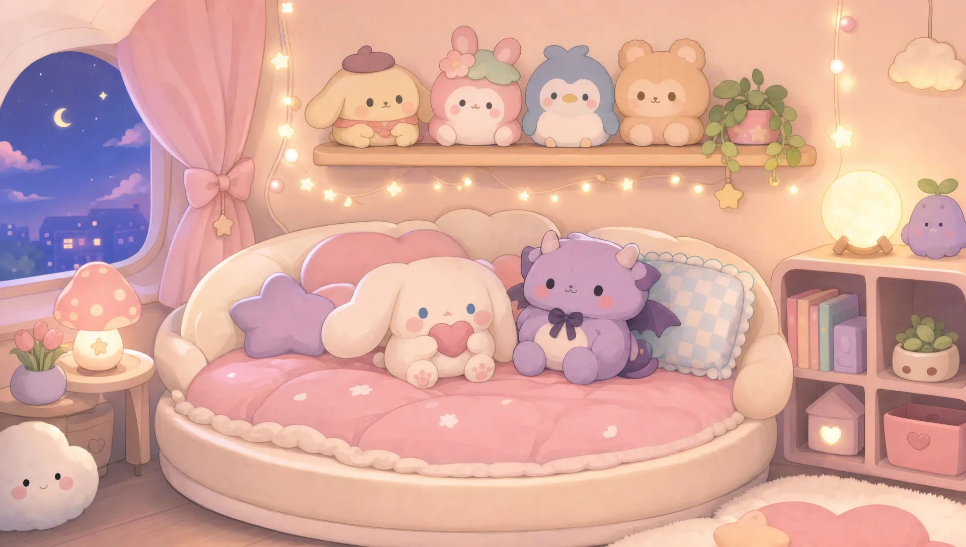 Kawaii-Schlafzimmerecke