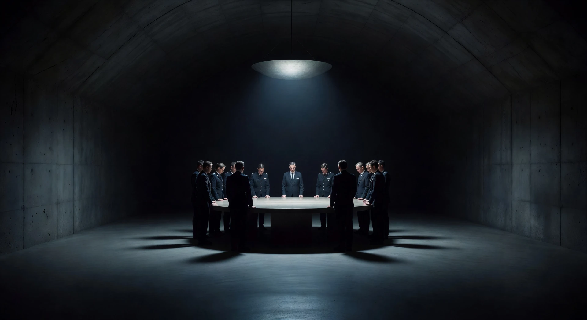 War room with circular table