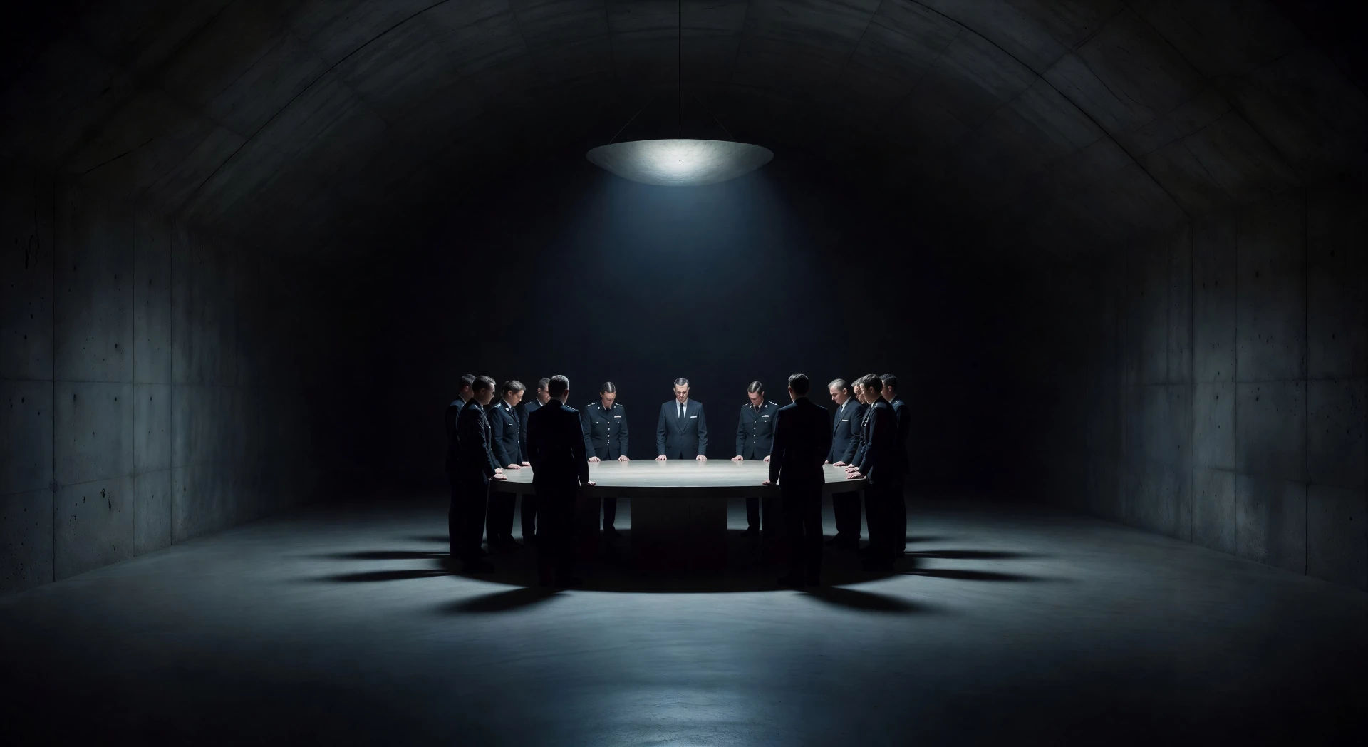War room with circular table