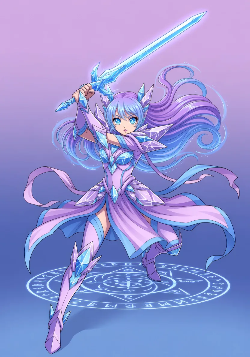 【一点物】 AIイラスト 「創作魔法美少女 色紙アート AIで魔法少女アートを作る方法 | Morphic