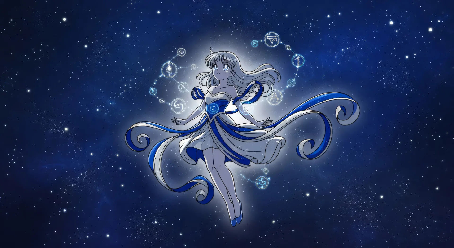 Celestial sky portrait