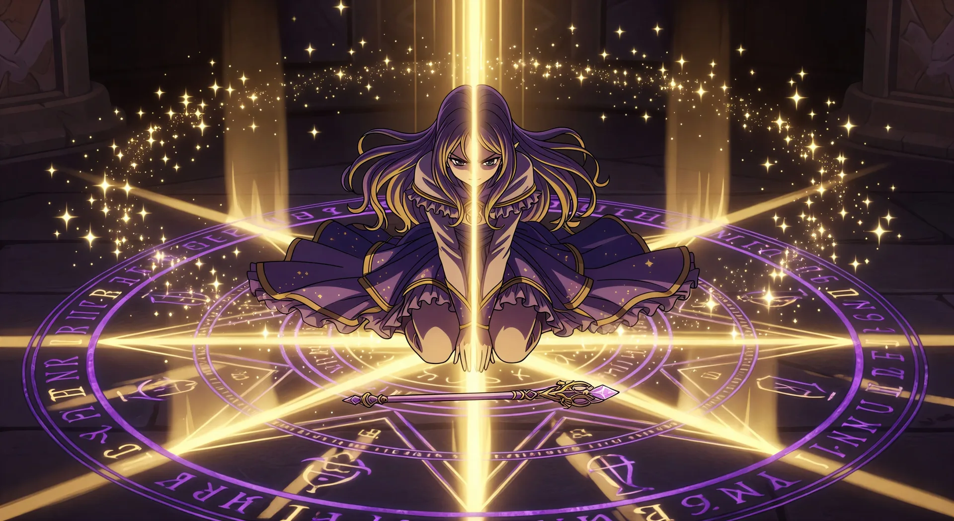 Glyph circle summoning sequence