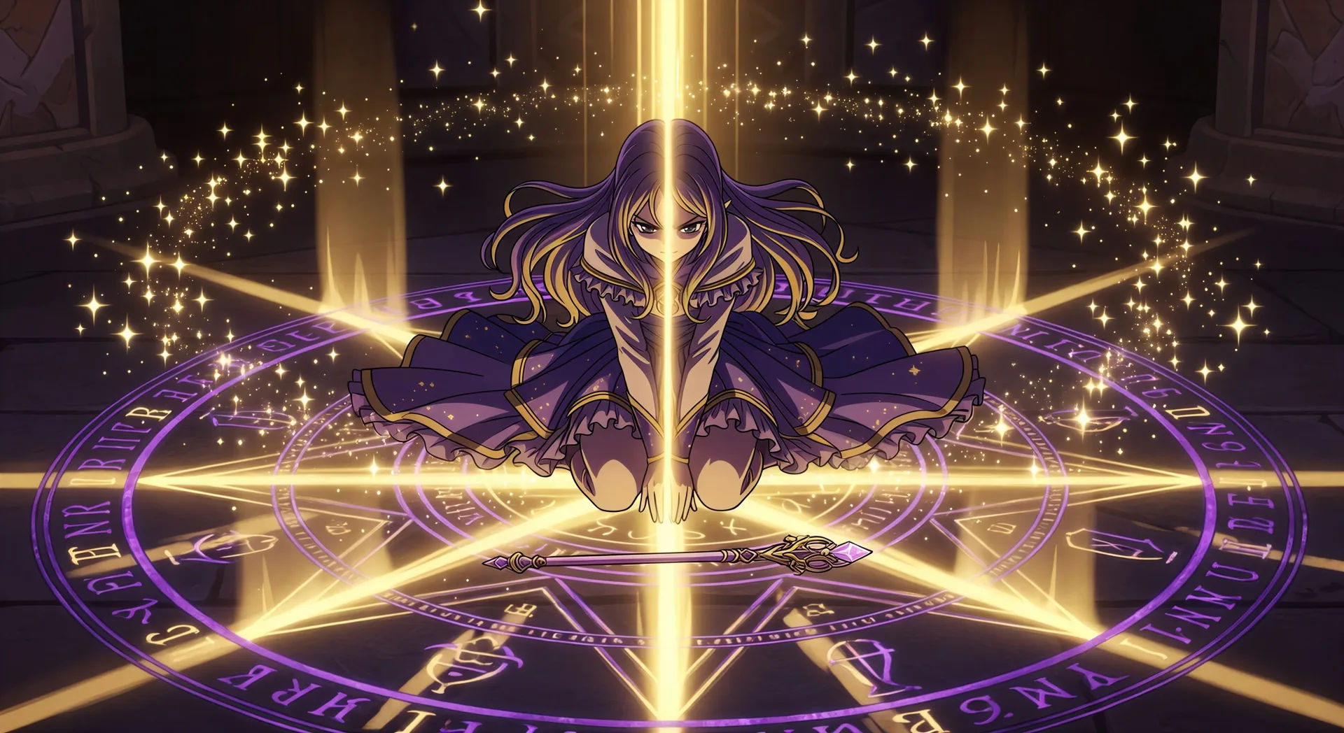 Glyph circle summoning sequence