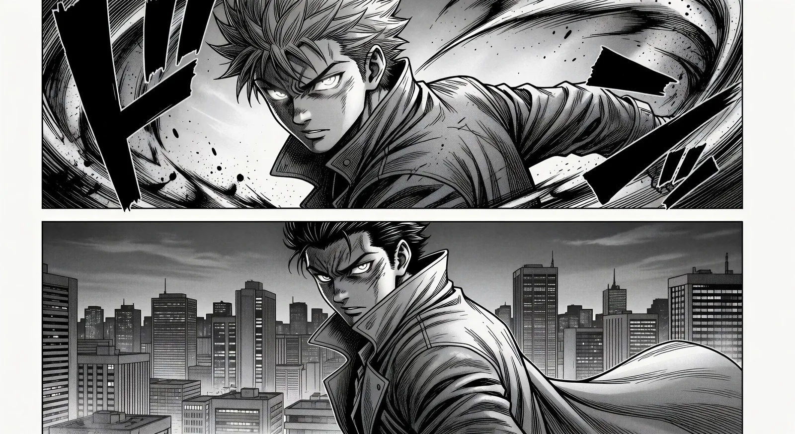 Two-panel parallel cut