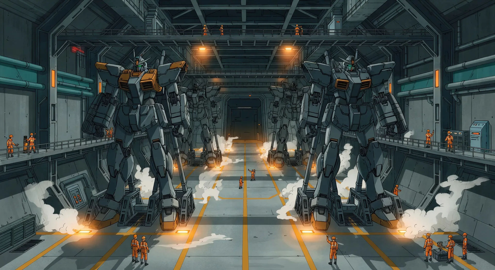 Underground hangar bay