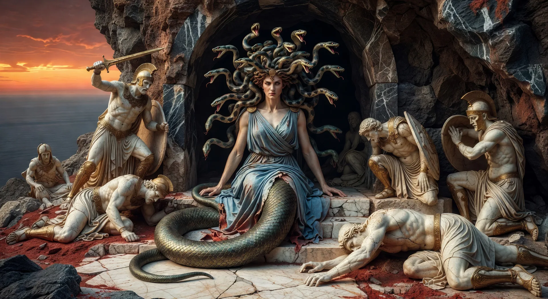 Medusa at the cave threshold