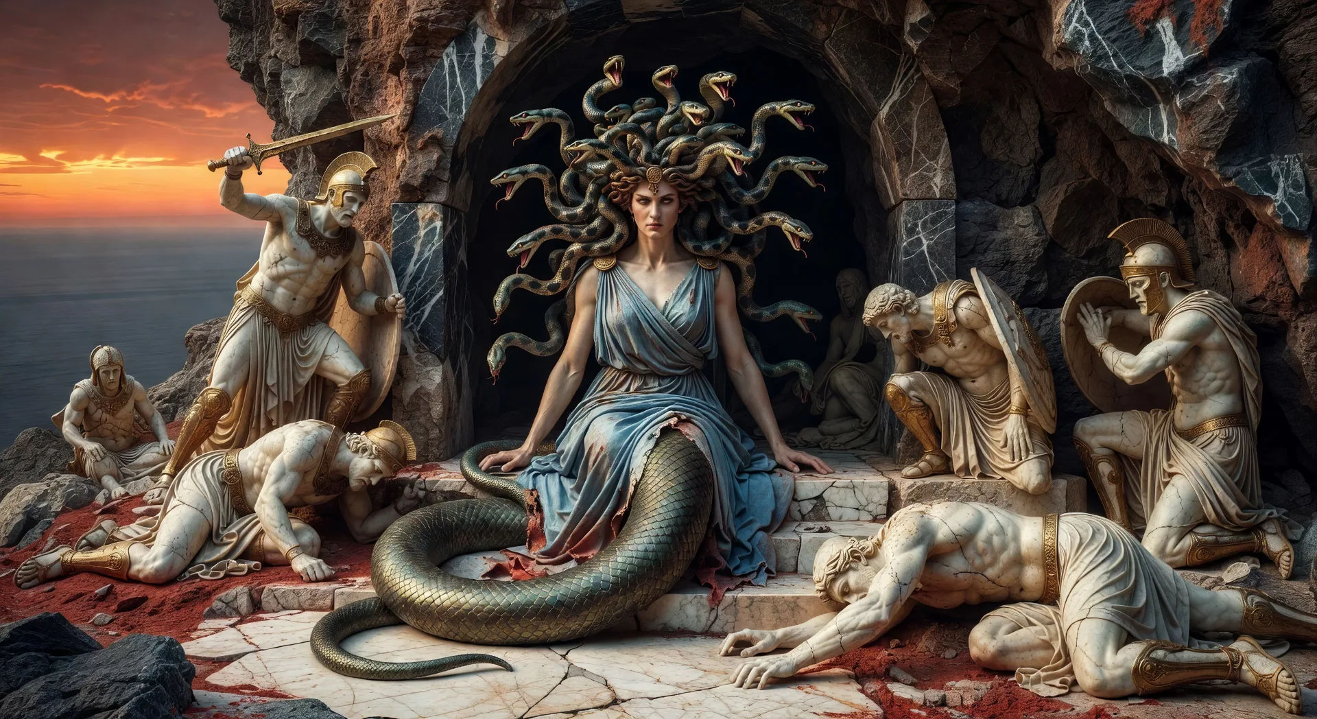 Medusa at the cave threshold