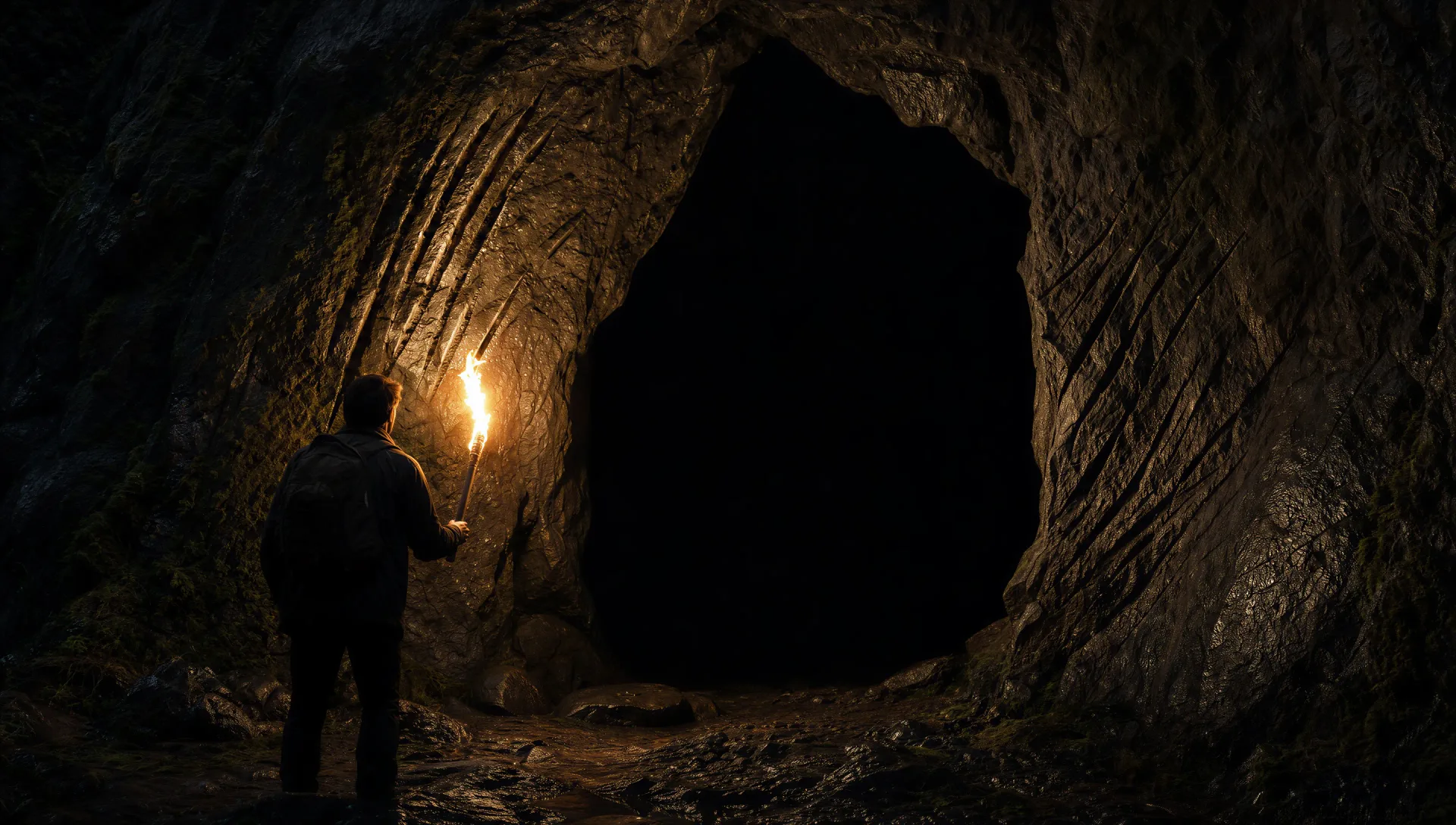 The cave mouth