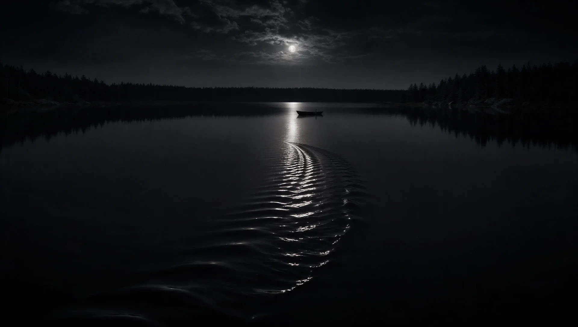 The lake at night
