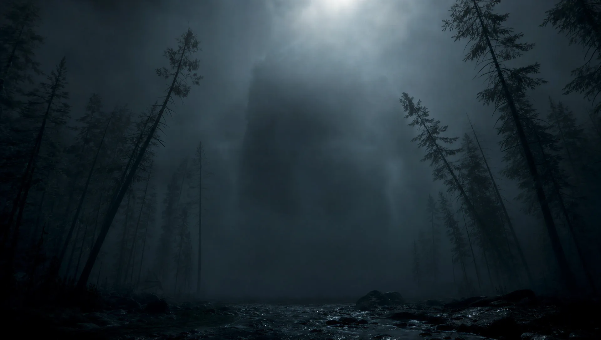 A shape in the fog