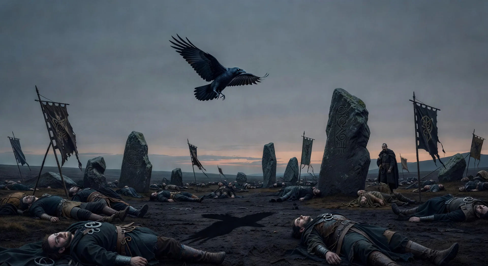 Raven over the battlefield